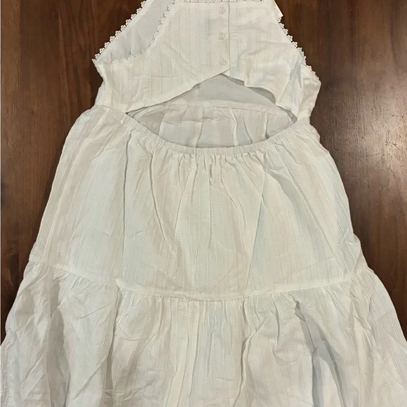 NWT- Janie and Jack Textured Stripe Tiered Dress (SIZE 14) - Picture 5 of 8